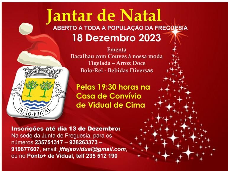 JANTAR DE NATAL DA FREGUESIA 2023