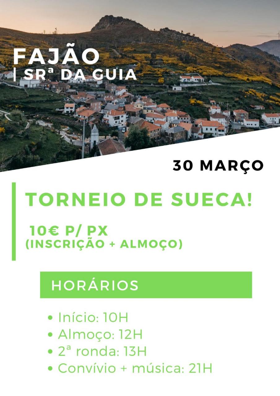 TORNEIO DE SUECA Nª Srª GUIA